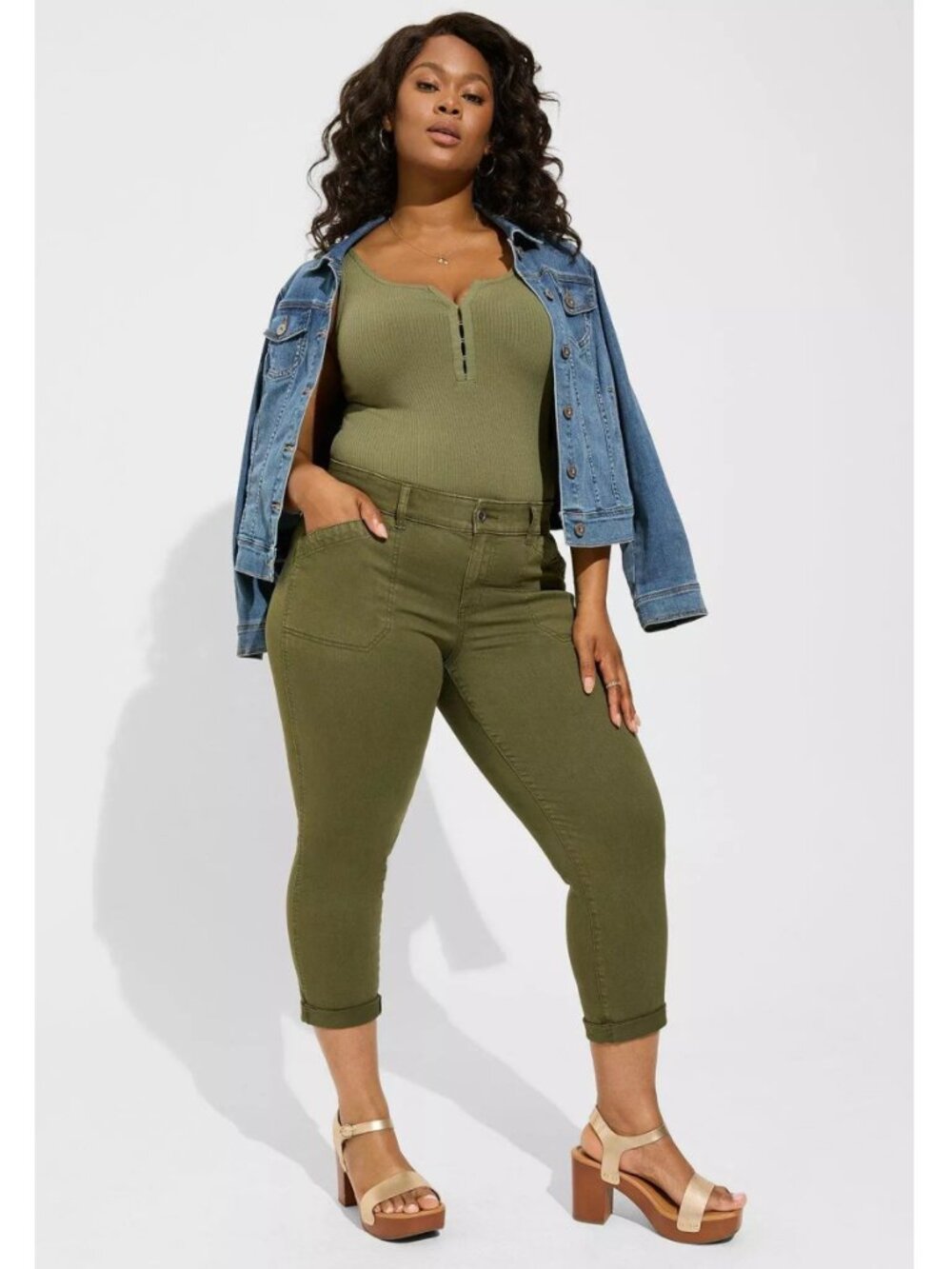Torrid Perfect Relaxed Utility Crop Pant 18